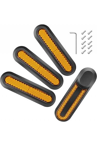Choice Yellow Sets Electric Scooter Rear Side Wheel Cover Reflective Stickers For Xiaomi M365 1s Essential