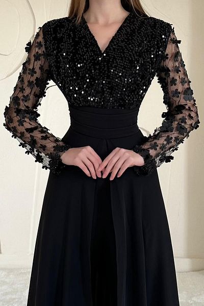 Elbee Fashion Woman بذلة بأكمام تنورة تول