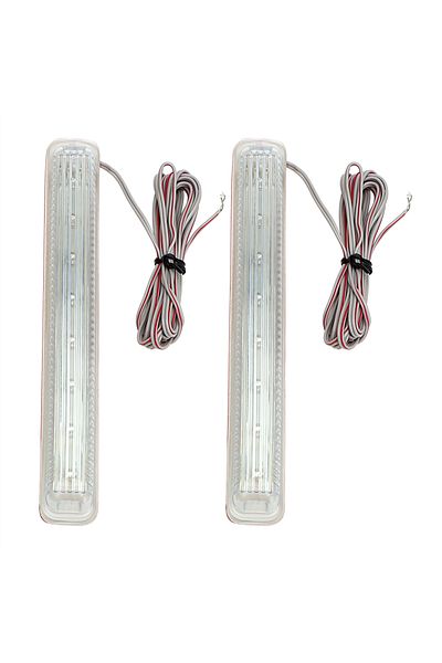 LEEPEE مصابيح مرآة الرؤية الخلفية للسيارة الصفراء 12 فولت ومصابيح إشارة الانعطاف وشرائط LED ومؤشرات جانبية