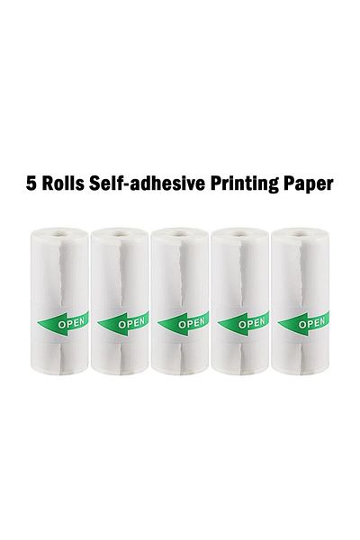 Choice 5pcs Self-adhesive Hd Mini Portable Printer Thermal Paper Universal 57mm Self-adhesive Paper Label S