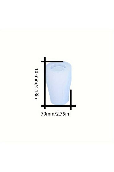 Choice 03 1pc Diy Vase Crystal Epoxy Resin Mold Flowerpot Plant Pot Silicone Mould Handmade Crafts Home Dec