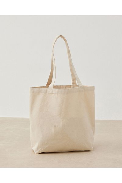 Deko Dekor Cream Color Raw Washed Linen Buldan Canvas 100% Natural Handle Shoulder Bag