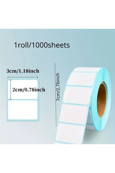 Choice 1roll/1000sheets of Universal Label Stickers Blank Self-adhesive Handwritten Name Stickers for Co...