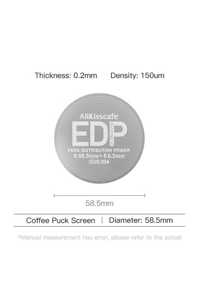 Choice 58.5mm-0.2 Coffee Puck Screen 51mm 53.5mm 58.5mm Reusable Metal Filter 0.2mm Thickness For Portafilt