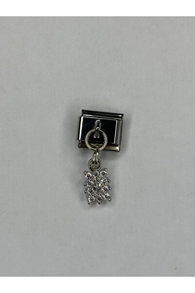 stainles steel ÇELİK İÇE İÇE GEÇEBİLEN KARE MODEL SİLVER RENK ÇHARM