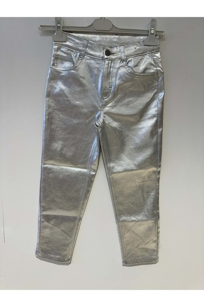 PD KIDS 0383 GÜMÜŞ PARLAK PANTOLON 9/15
