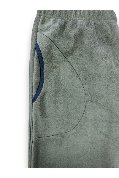 FORMO Men's Khaki Fleece Pocket Winter Thick High Quality Pajama Bottoms