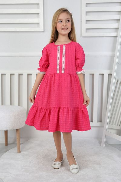 My Kids Wear Rochie pentru fetiță Seersucker Fabric