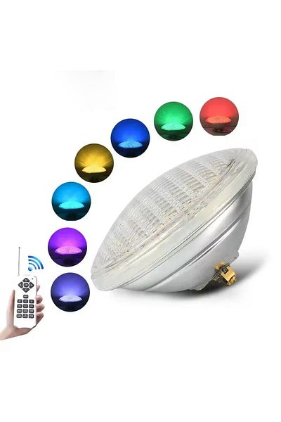 YANKE مصابيح أمامية لحمام السباحة 18 واط RGB مع RF 18 واط 36 واط 54 واط Par56 Led 12vac RGB Focos Led لحمام السباحة أبيض دافئ C