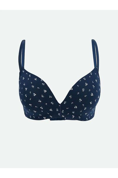 LC Waikiki LCW DREAM Lacivert Balensiz Dolgusuz Çiçekli Sütyen SNOW.SUN