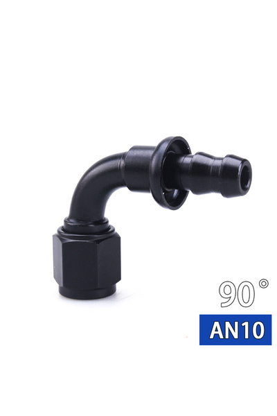 Choice AN10 90 درجة عالمي من الألومنيوم AN4 AN6 AN8 AN10 وصلة زيت وقود خرطوم دفع زيت وقود 0 90 45 18