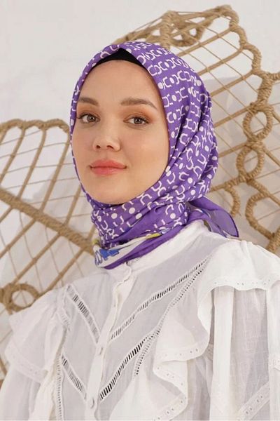 Loryan MÜRDÜM Loryan Scarf Diamond Royal Μαύρο Κασκόλ