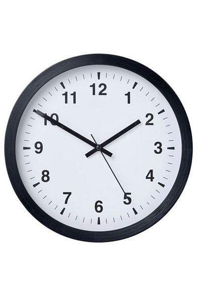 IKEA - Tjalla, Wall Clock, Black, 28 cm
