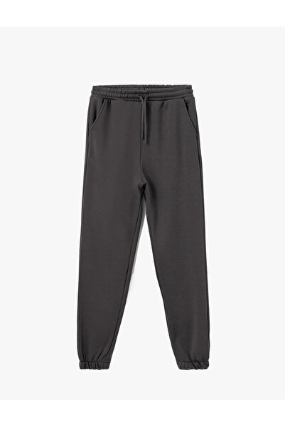 Koton Şardonlu Beli Bağcıklı Cep Detaylı Rahat Kalıp Jogger Eşofman Altı