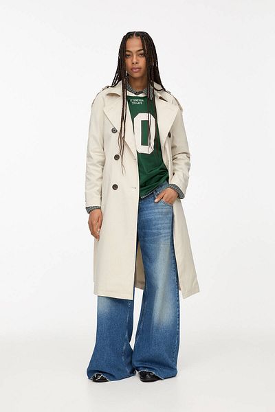 Pull & Bear Belted trench coat