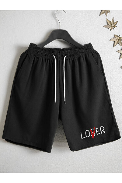 De Carte Ανδρικό σορτς βερμούδα με στάμπα Shift, κατάλληλο για το καλοκαίρι