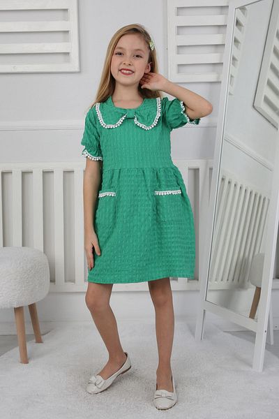 My Kids Wear Seersucker Fabric Girl's Dress