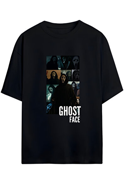 MAGORS TRICOU OVERSIZE DIN BUMBAC UNISEX NOU SEZON CU DESIGN GHOST FACE