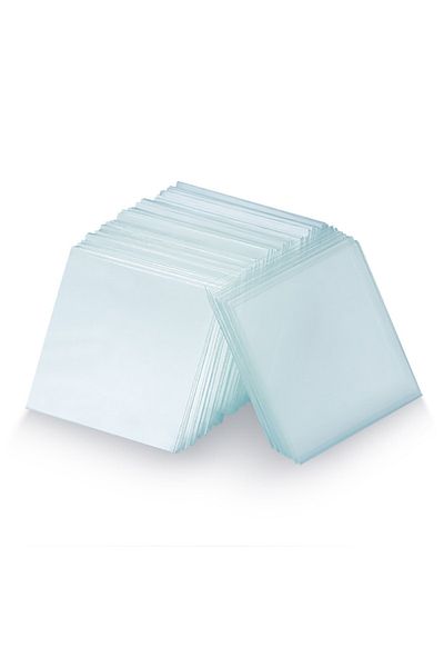 Choice Slides 18x18mm Cover Glass 50pcs Microscope Slides 100pcs Cover Glass Pre-cleaned Blank Biology Gl