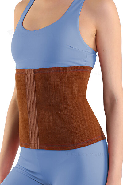 Feelflex Yün Bel Korsesi Kahverengi, Bel Ağrısı, Bel Kireçlenmesinde, Bel Kuş...