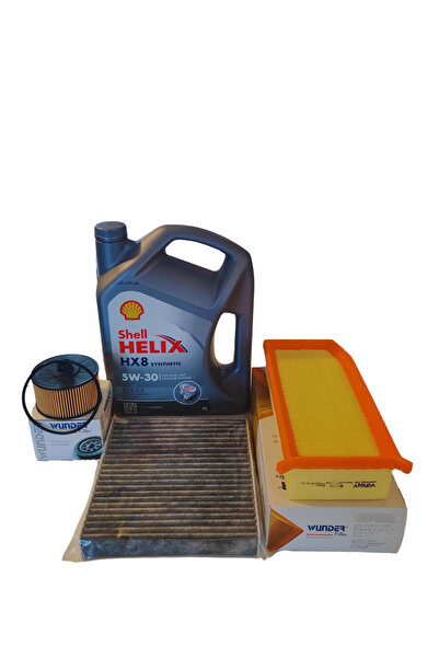 WUNDER DACİA DUSTER 1.0 TCE PERİYODİK FİLTRE VE SHELL 5W30 YAĞ BAKIM SETİ