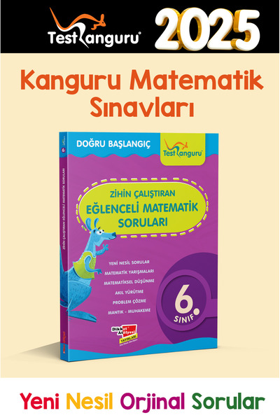Dikkat Atölyesi Yayınları 6. Sınıf Zihin Çalıştıran Eğlenceli Kanguru Matematik Soruları