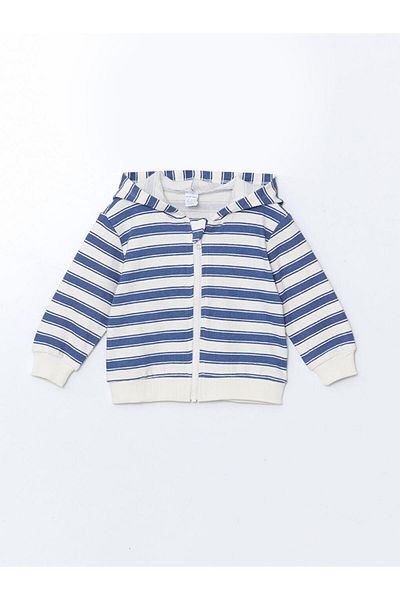 LC Waikiki Lcw Baby Hooded Baby Boy Cardigan and Sweatpants Bottom 2-Piece Set