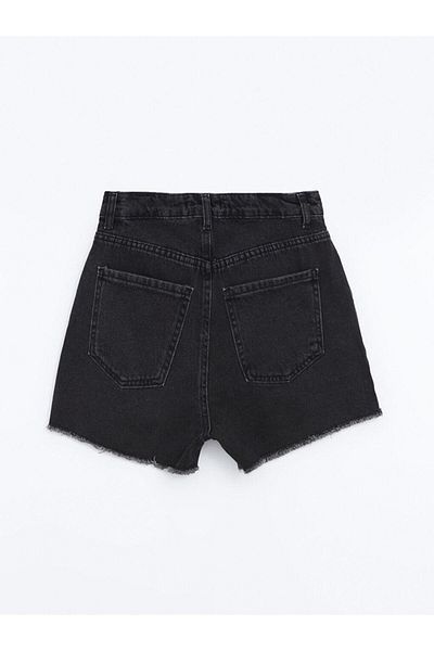 LC Waikiki Γυναικείο τζιν σορτς XSIDE Slim Fit με σκισμένη λεπτομέρεια