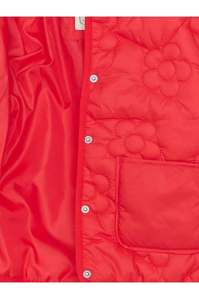 LC Waikiki Lcw Kids Crew Neck Floral Girl's Coat