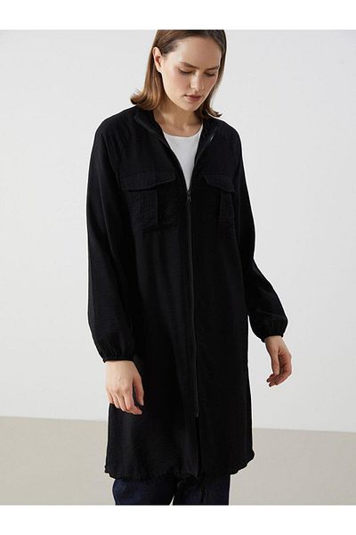 LC Waikiki Γυναικείο χιτώνα LCW Modest Stand-up Collar