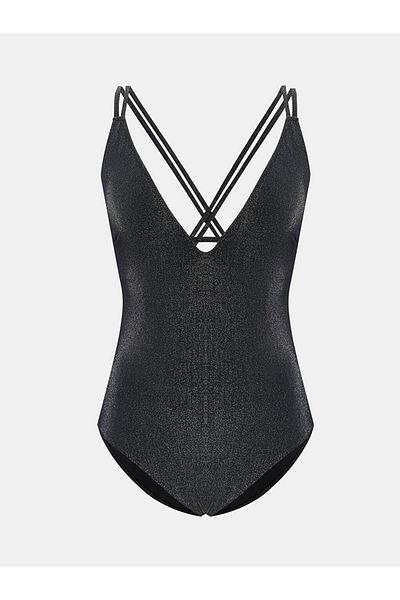 LC Waikiki Γυναικείο μαγιό LCW DREAM Mixed V-Neck Shiny Look
