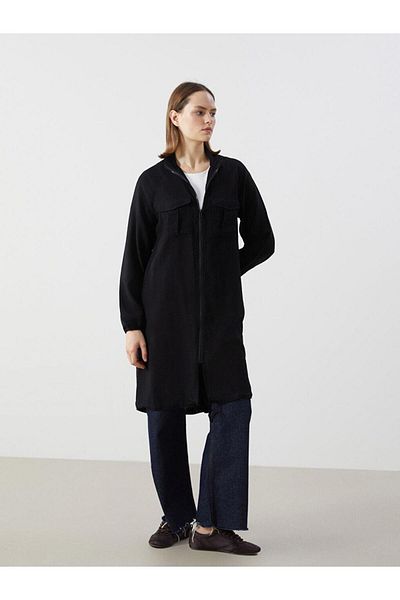LC Waikiki Γυναικείο χιτώνα LCW Modest Stand-up Collar