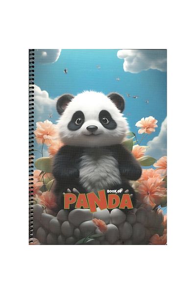 Gıpta GIPTA Panda - Caiet A4 80YP din carton spiralat, cu rigla
