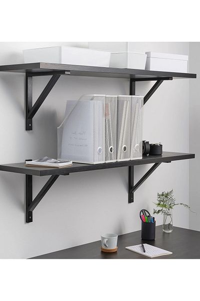 IKEA 4 قطع حافظة ملفات معدنية 24x32,5x8,5 سم و25,5x32,5x10 سم ايكيا مجموعة من 4 رف للأعمال رف أبيض