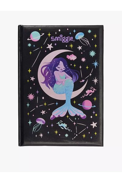 SMIGGLE القمر وفتاة البحر مفصلة دفتر ملاحظات مقاس 5