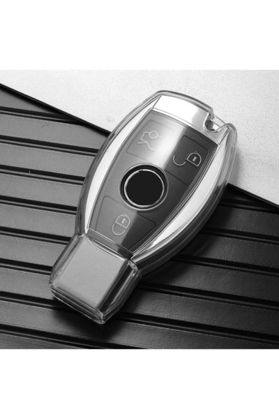 Ritimsso غطاء شفاف من مادة TPU لمفتاح السيارة عن بعد لسيارة مرسيدس بنز A B C ...