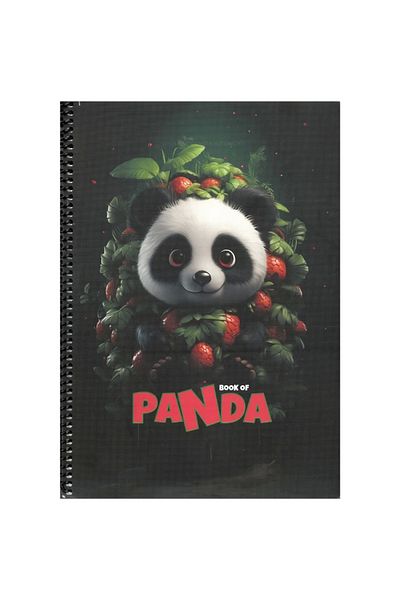Gıpta GIPTA Panda - Caiet A4 80YP din carton spiralat, cu rigla