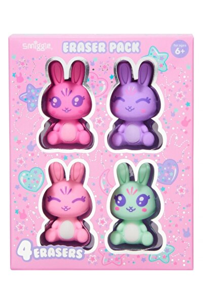 SMIGGLE -All Stars Kokulu 4’lü Silgi Seti