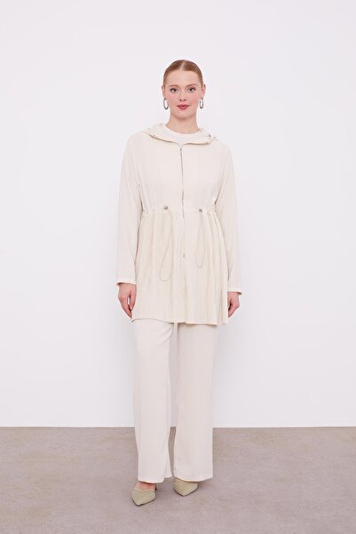 Levidor Кам'яний капюшон з поясом і шнурком, двокомпонентний комплект