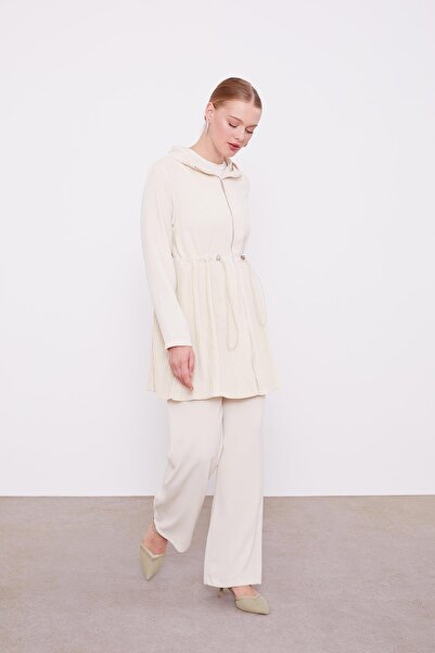 Levidor Кам'яний капюшон з поясом і шнурком, двокомпонентний комплект