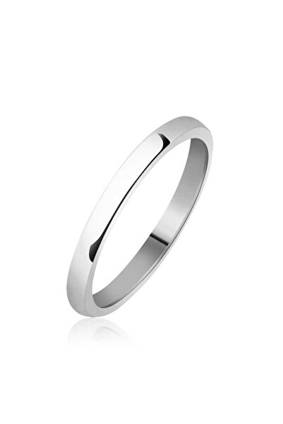 Genel Markalar 2 mm Düz Bombeli Gümüş Alyans