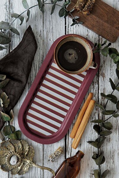 Hesaplı Kasa صينية تقديم معدنية منقوشة للمهرجانات، مقاس 16 × 35 سم