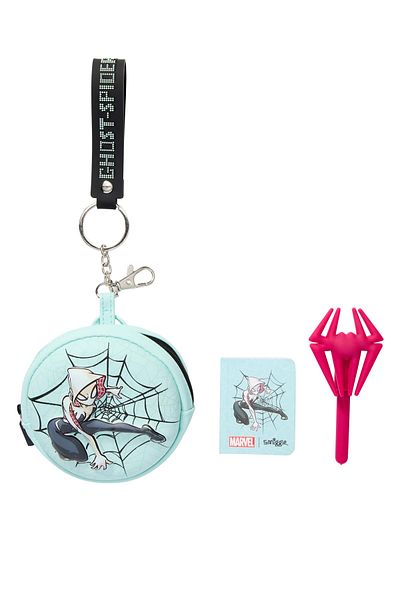 SMIGGLE Spider Man Keychain with Small Pen and Notebook