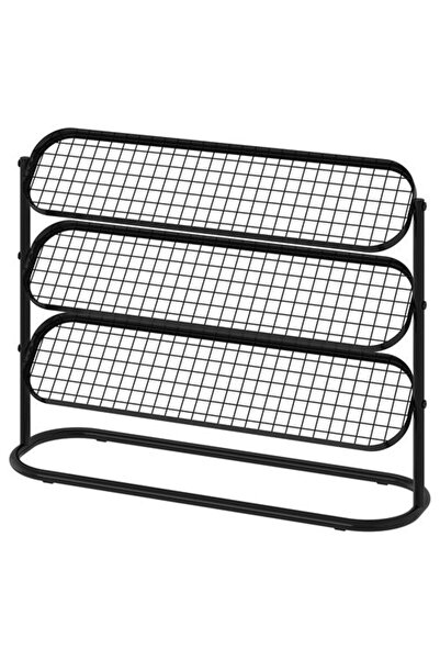 IKEA - ALGANAS, ayakkabılık, siyah, 76x24x59 cm