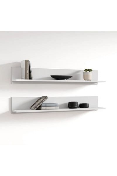 EGN WOODS 90x15x2 Ράφι τοίχου Montessori - Βιβλιοθήκη, Ράφι μπάνιου, Σχεδιασμένο ράφι βιβλίων, 2 ζευγάρια