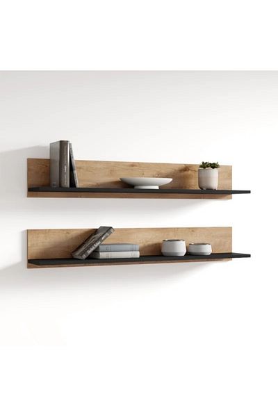 EGN WOODS 110x15x2buc bibliotecă110x15x15cm2 bucăți raft de perete Montessori, raft de baie, raft de raft cu cadru