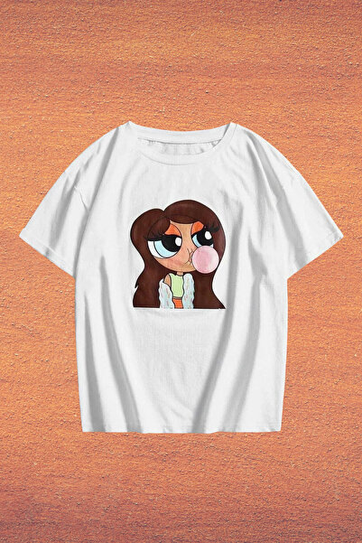 Wish BF Κορίτσι με τσίχλα με τύπωμα oversized Μπλουζάκι