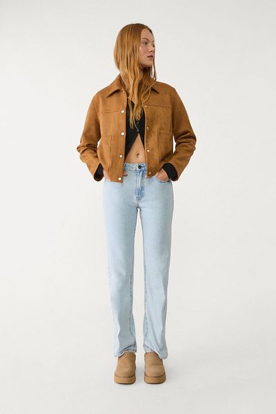 Stradivarius Faux suede jacket