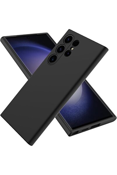 Fibaks Galaxy S25 Ultra Kılıf Kadife Lansman Soft Yumuşak Liquid Silikon Kamera Korumalı Kapak