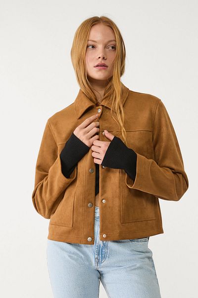 Stradivarius Faux suede jacket